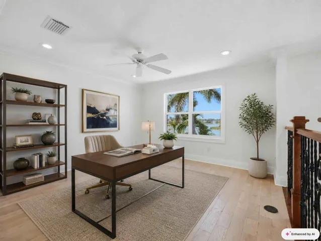 Loft Staged as Office