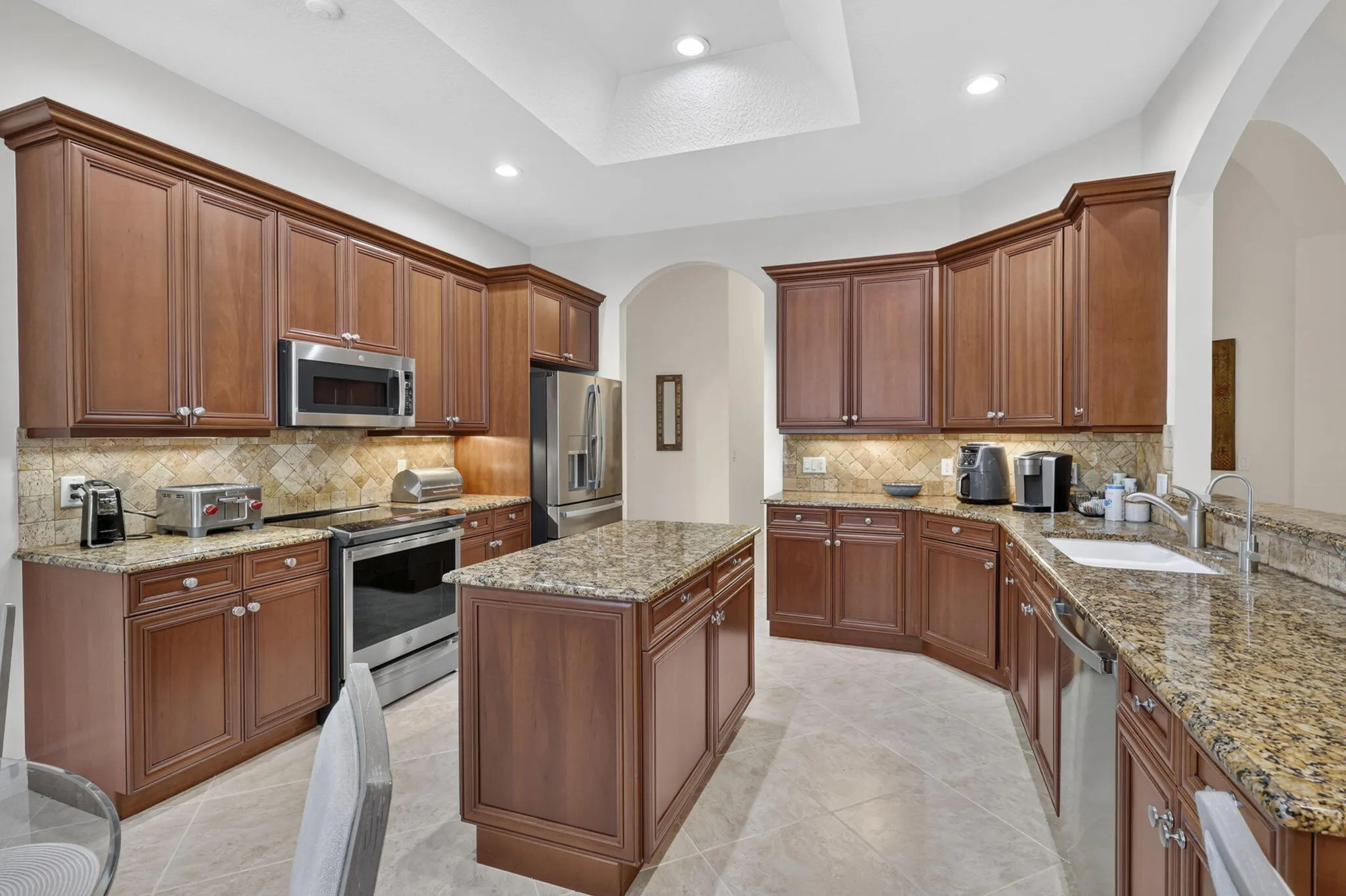 Wood cabinets