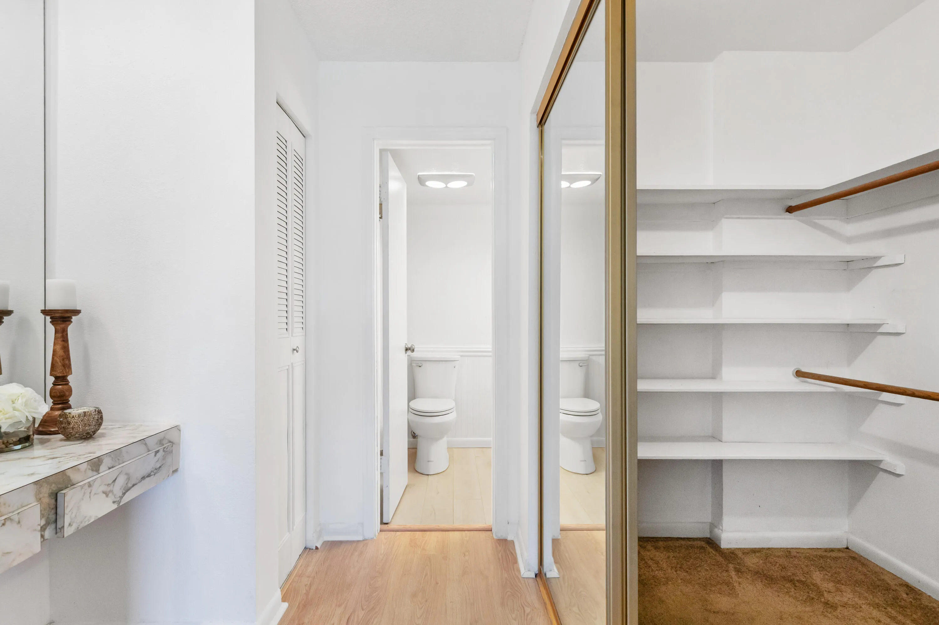Hall to full bath
