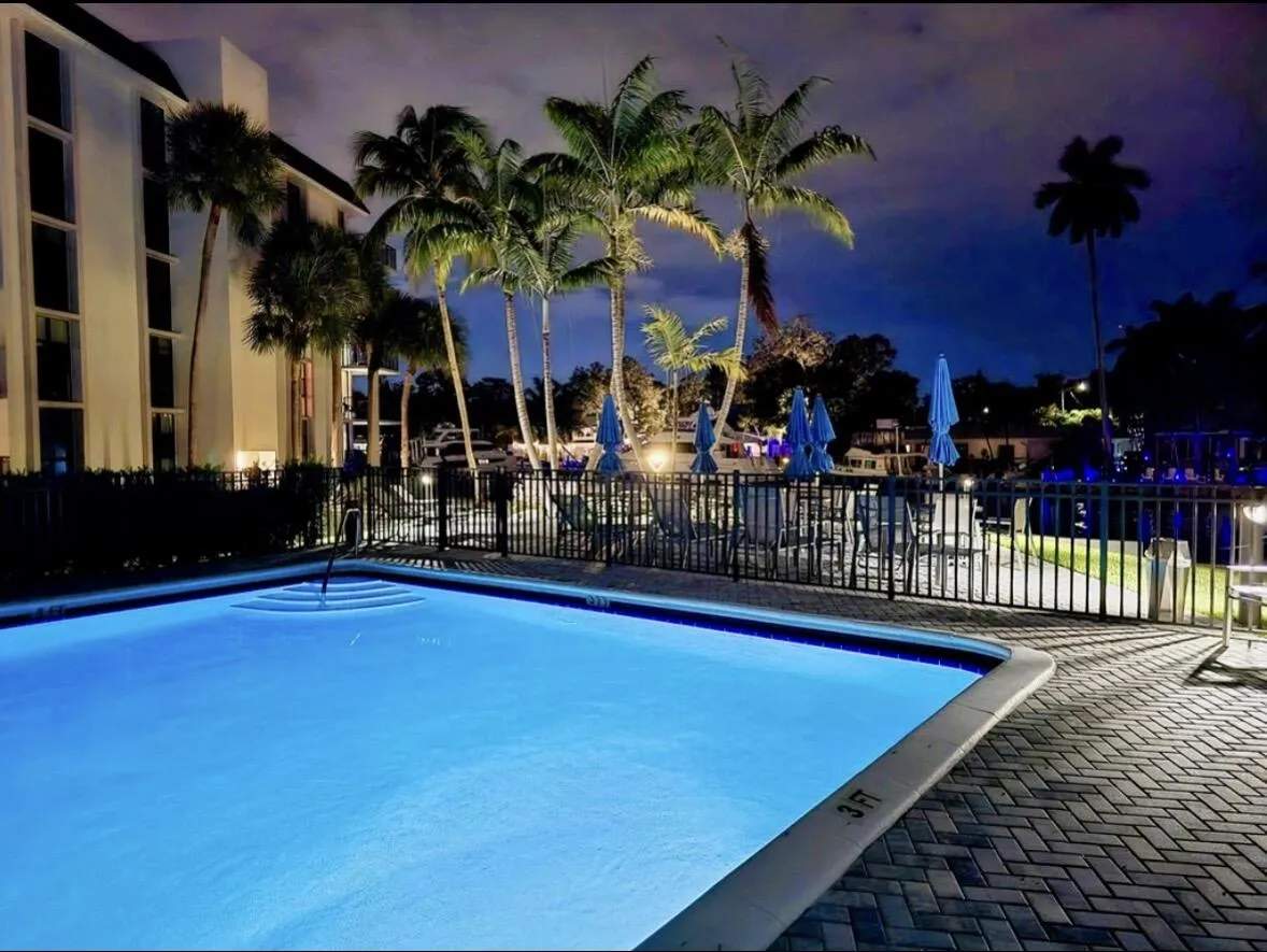 Three heated community pools