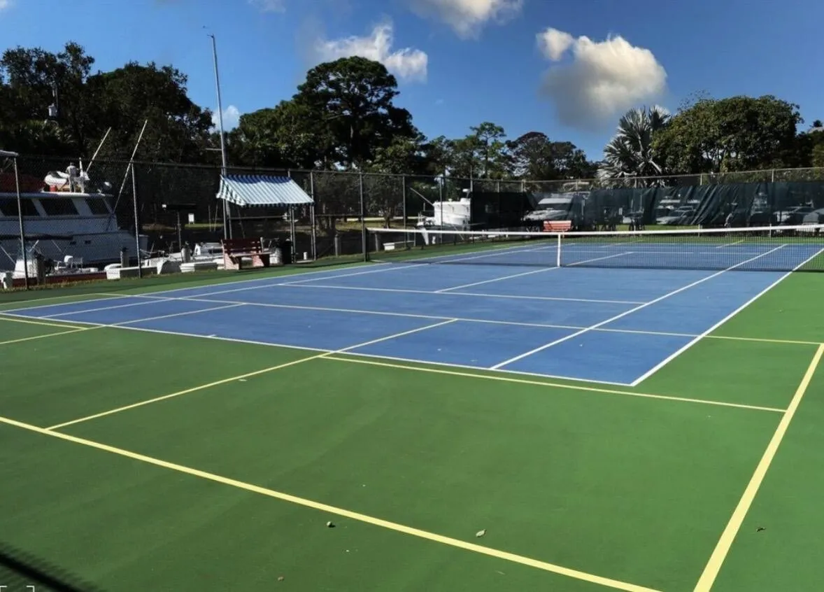 Two tennis and pickleball courts