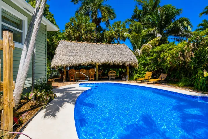 VIEW OF TIKI BAR