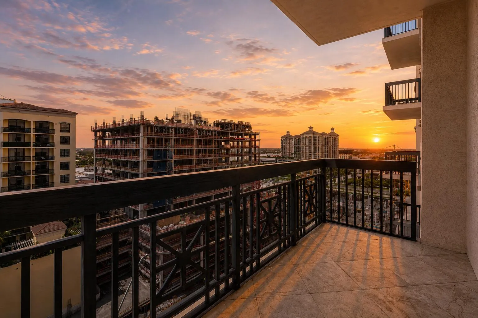West City Sunset Views off Balcony