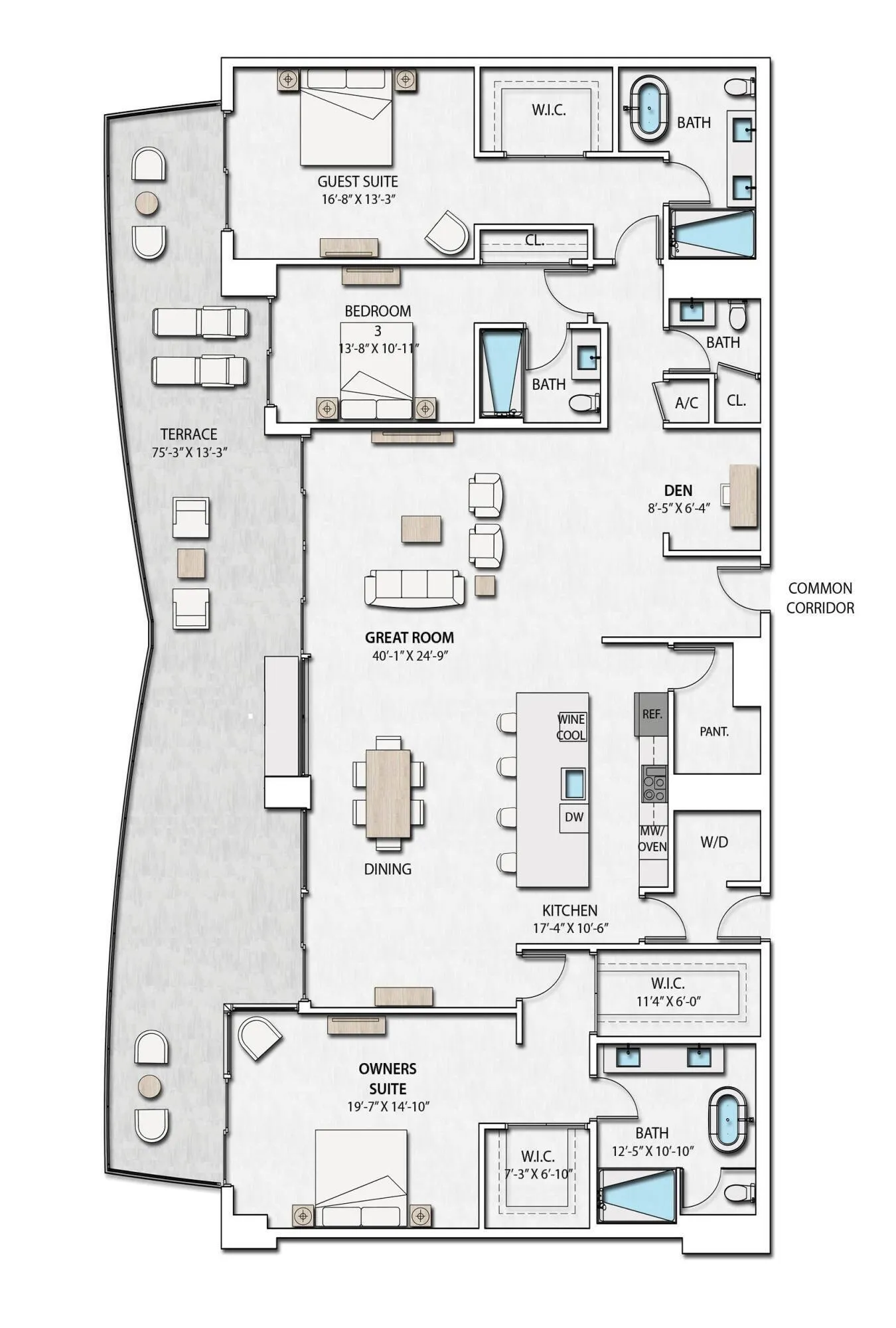 Sky Suite 5 Floorplan