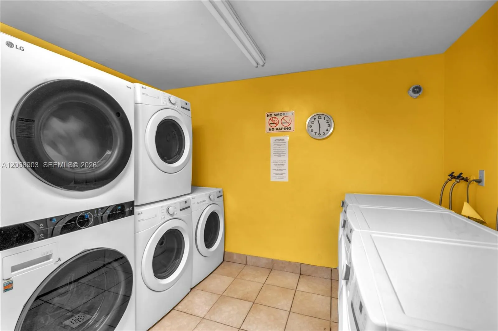 Laundry room for residents
