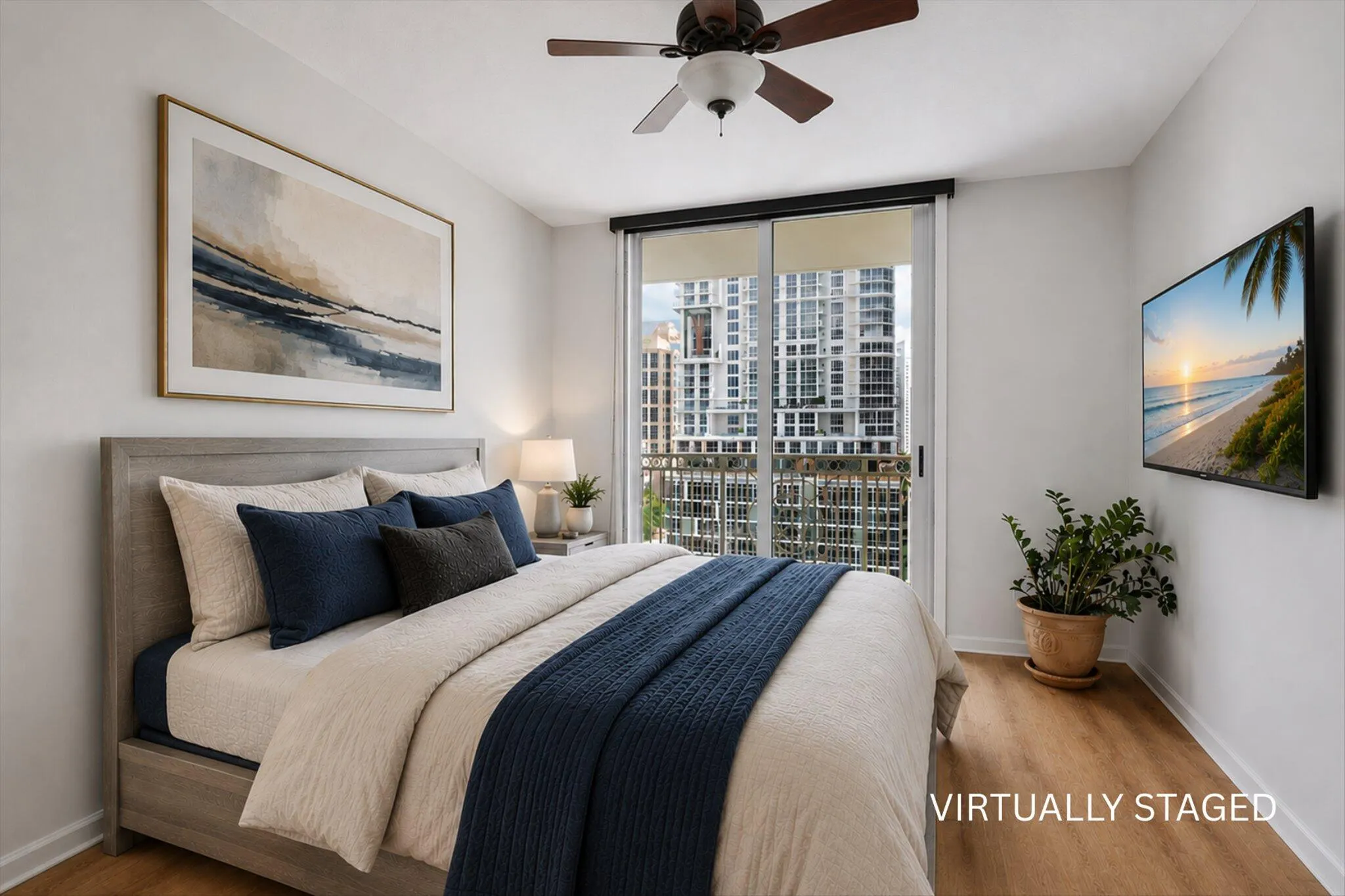 Primary Bedroom / Virtually Staged