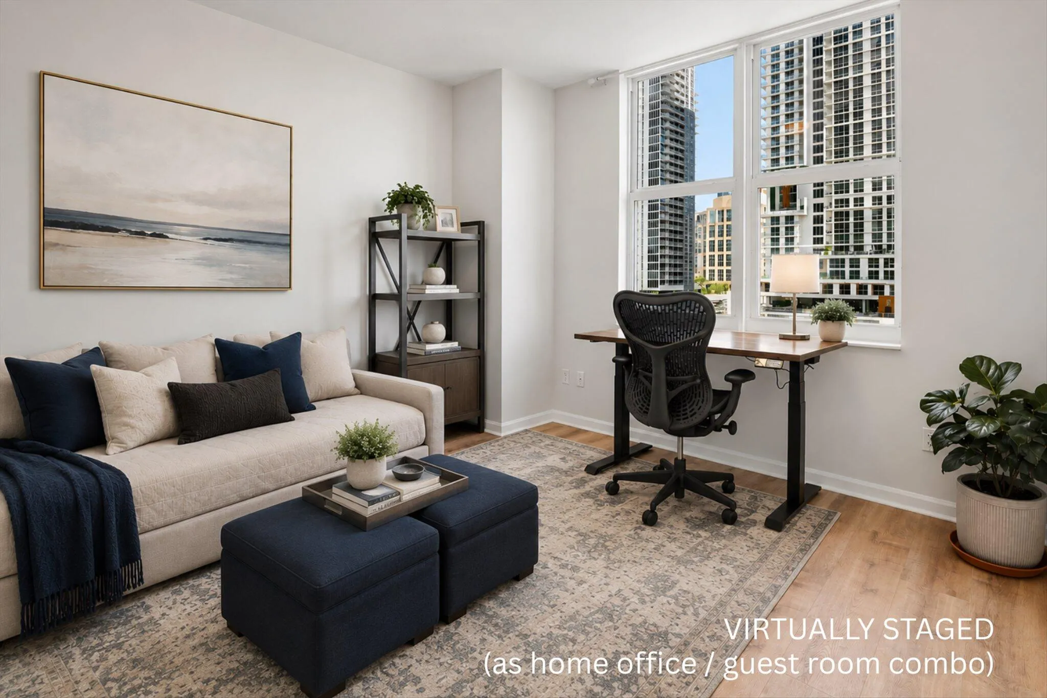 Guest Room/Home Office (Virtually Staged Option 1)