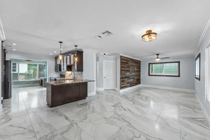 entry way with open plan