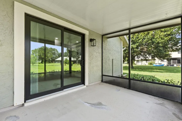 Screened patio