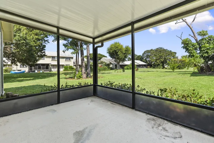 Screened patio