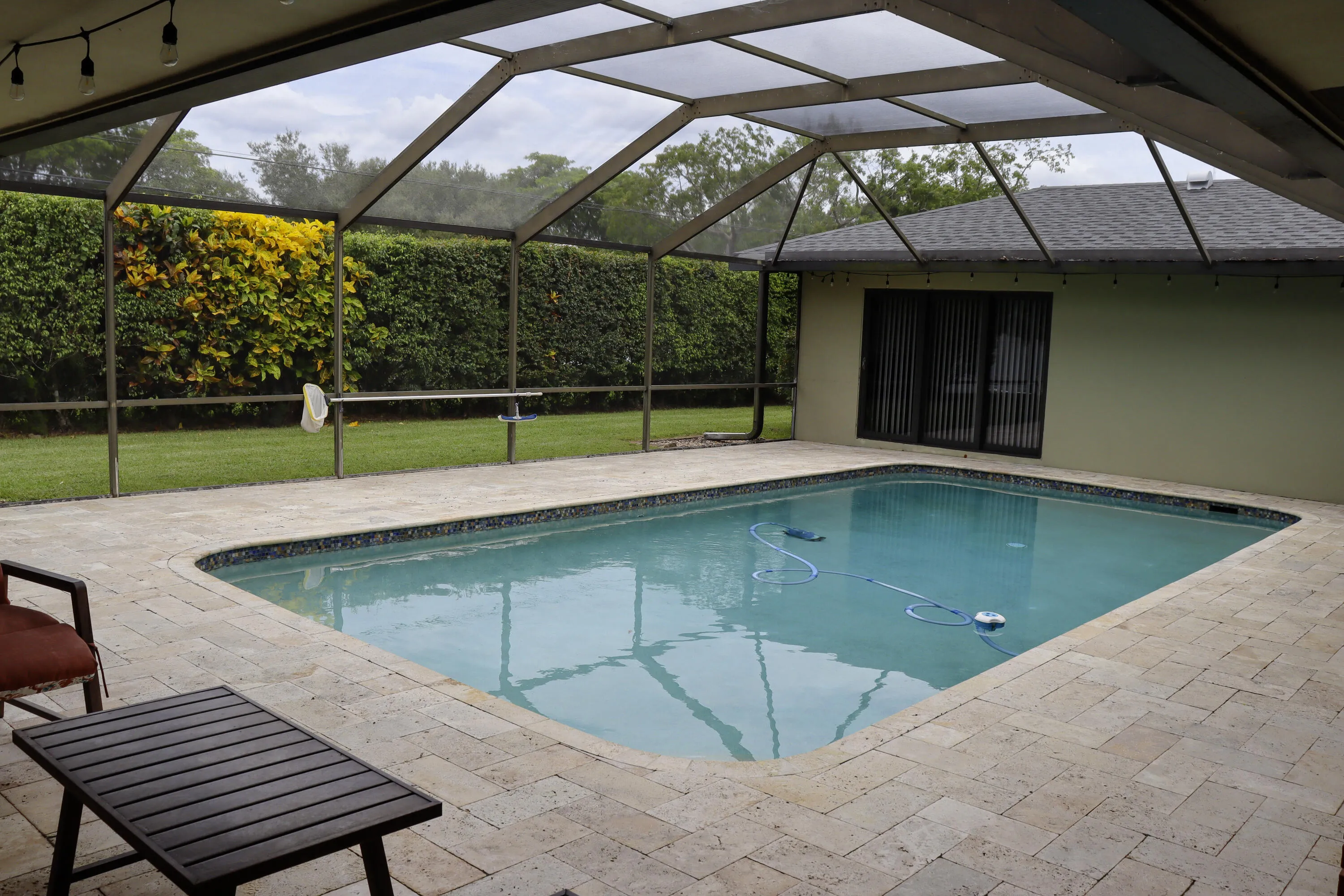 Enclosed Pool Patio Area