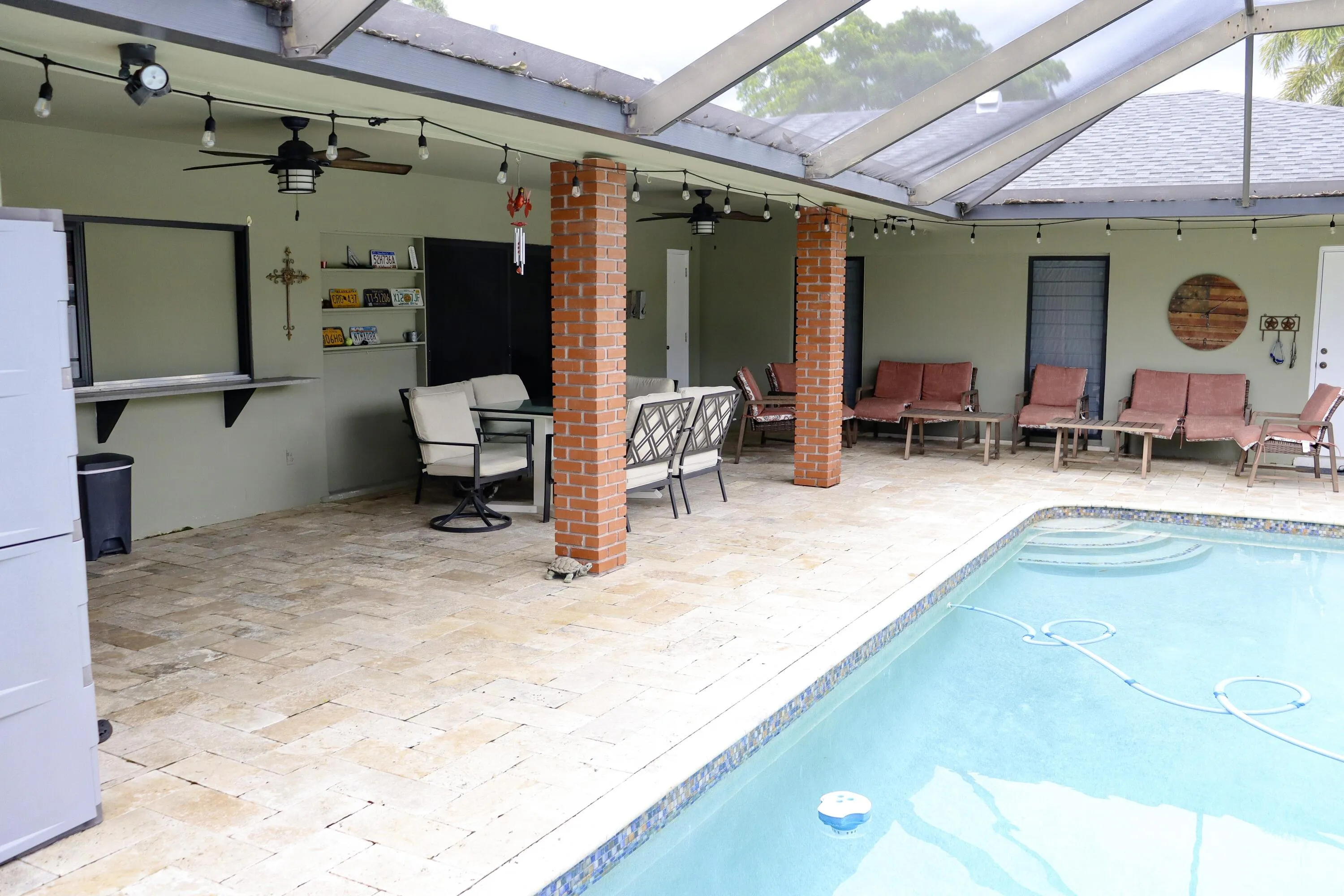 Enclosed Pool Patio Area