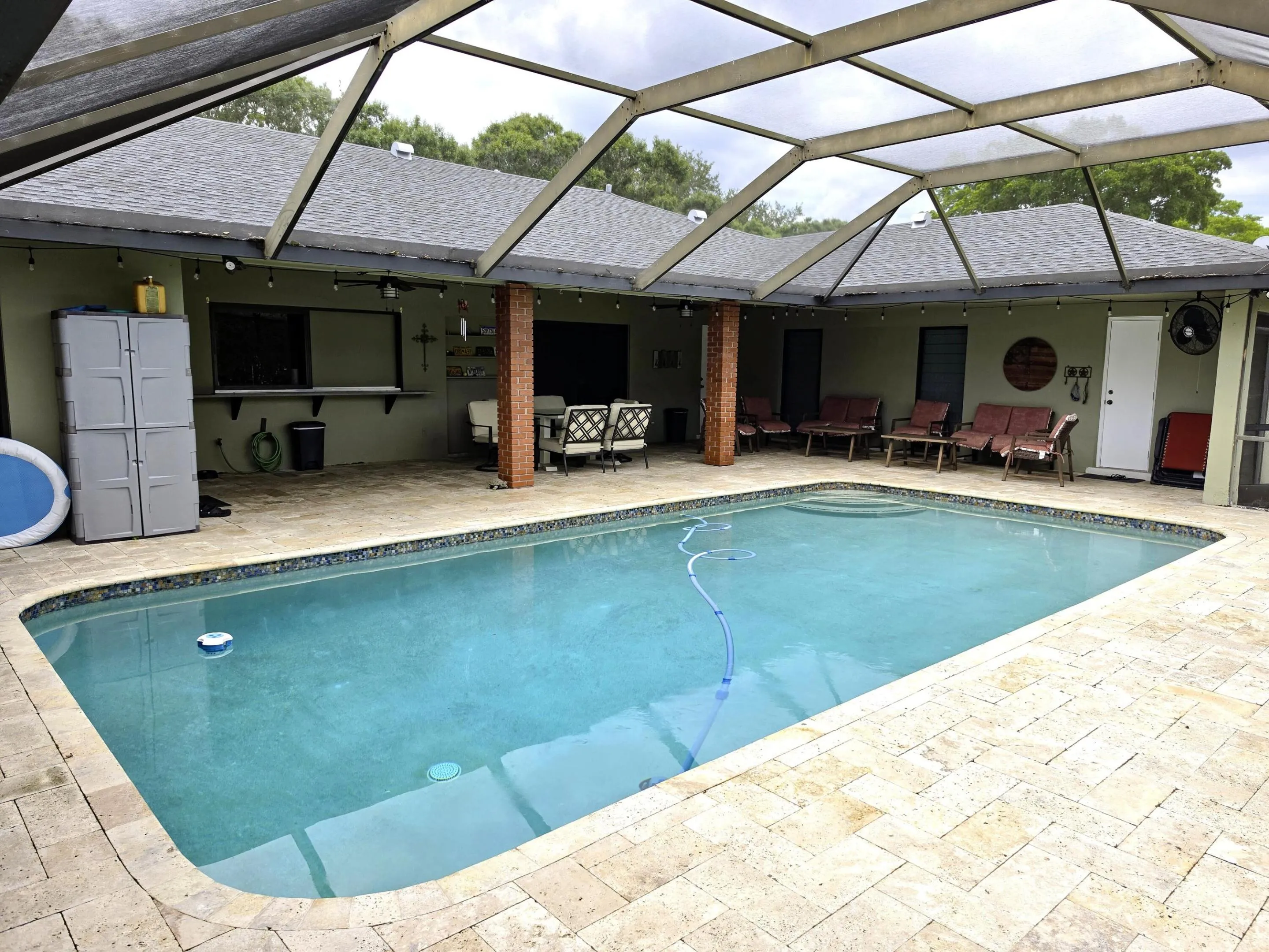 Enclosed Pool Patio Area