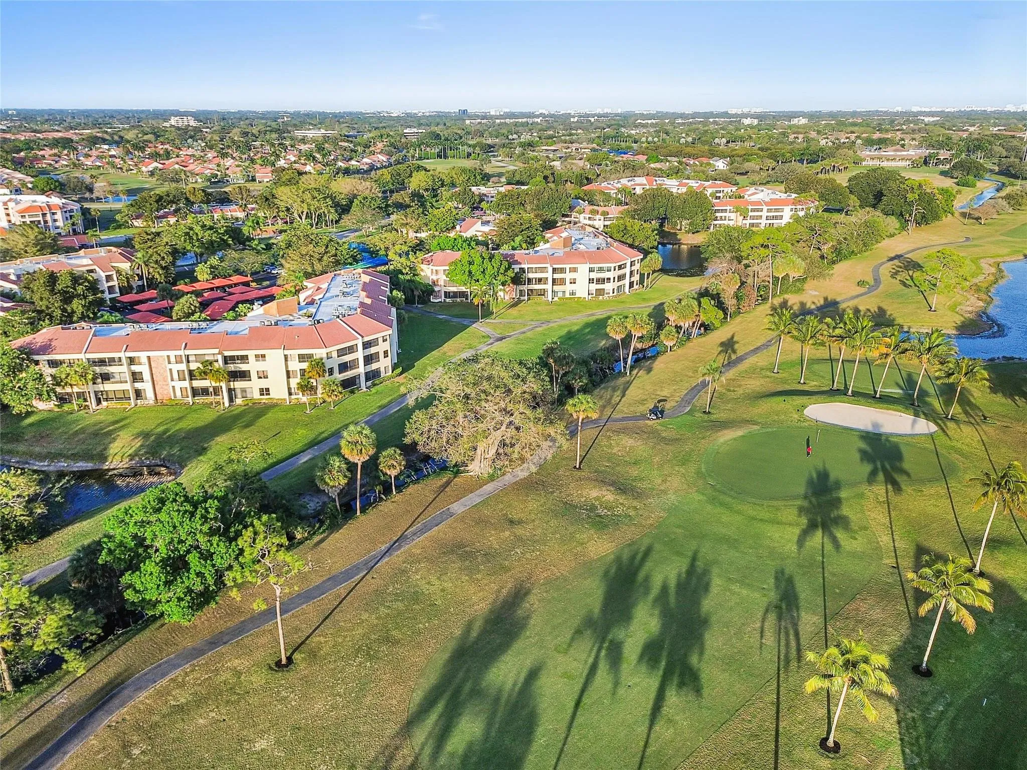 Golf view from patio