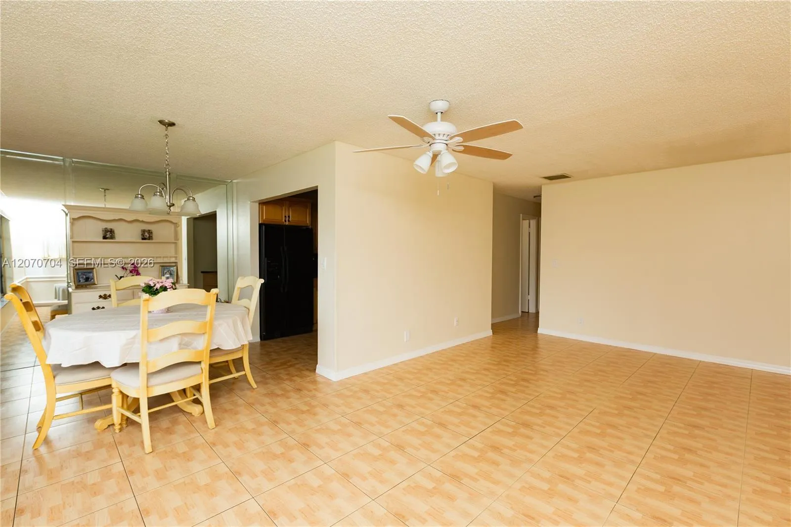 LIVING ROOM AND DINING AREA