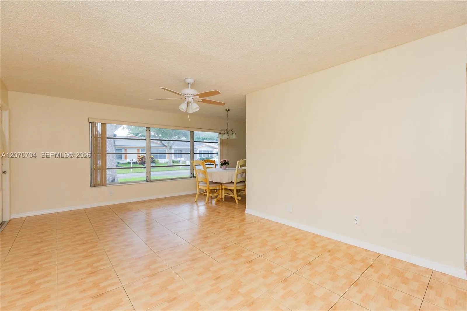 LIVING ROOM AND DINING AREA