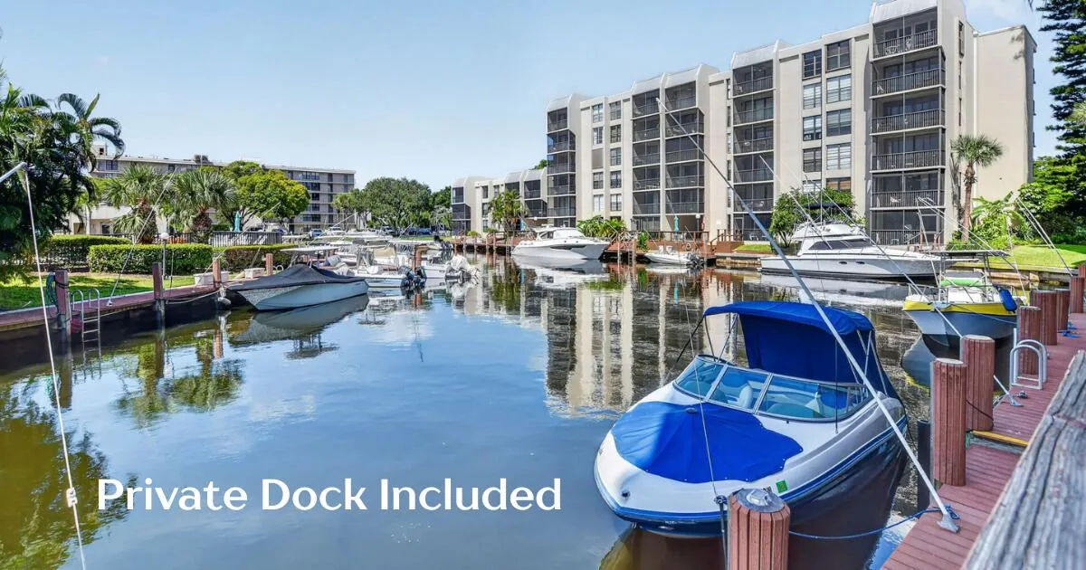 Direct water views & private dock