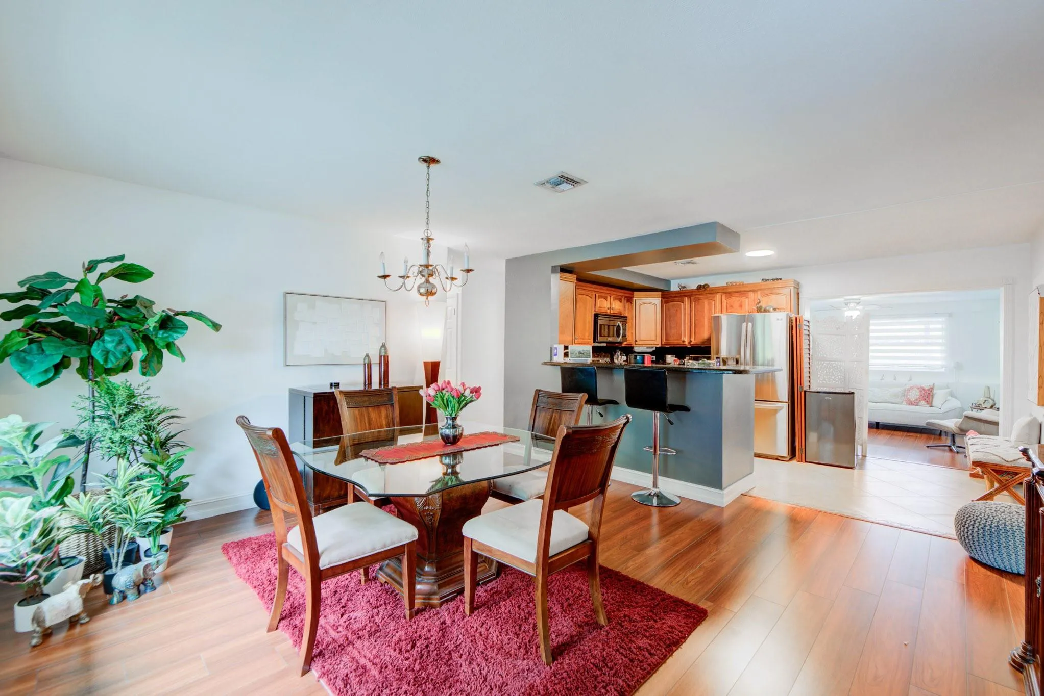and open kitchen