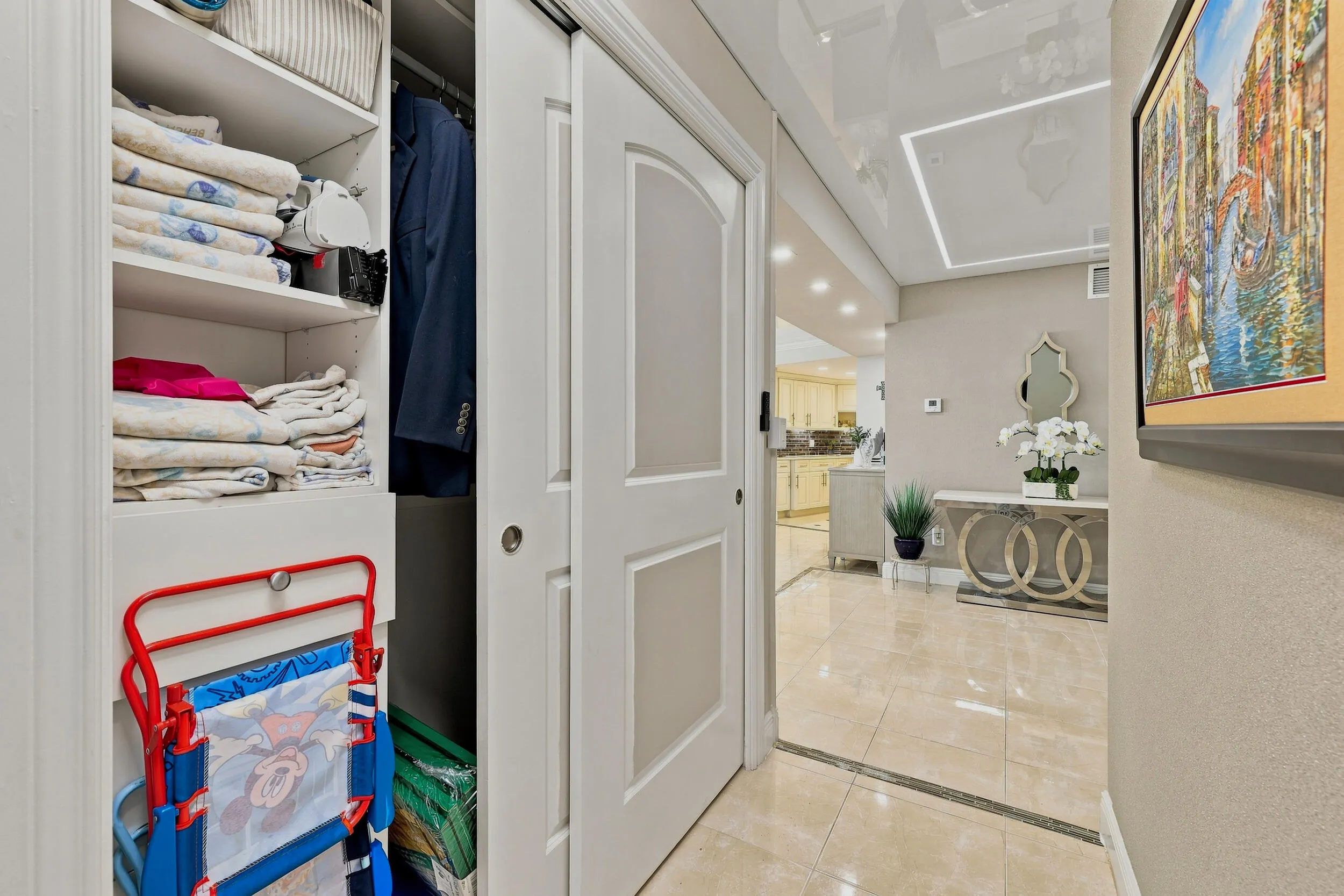 Hallway storage closet