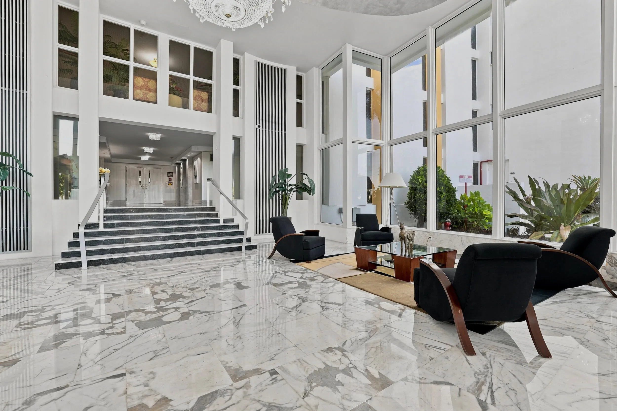 Front lobby in entrance of building