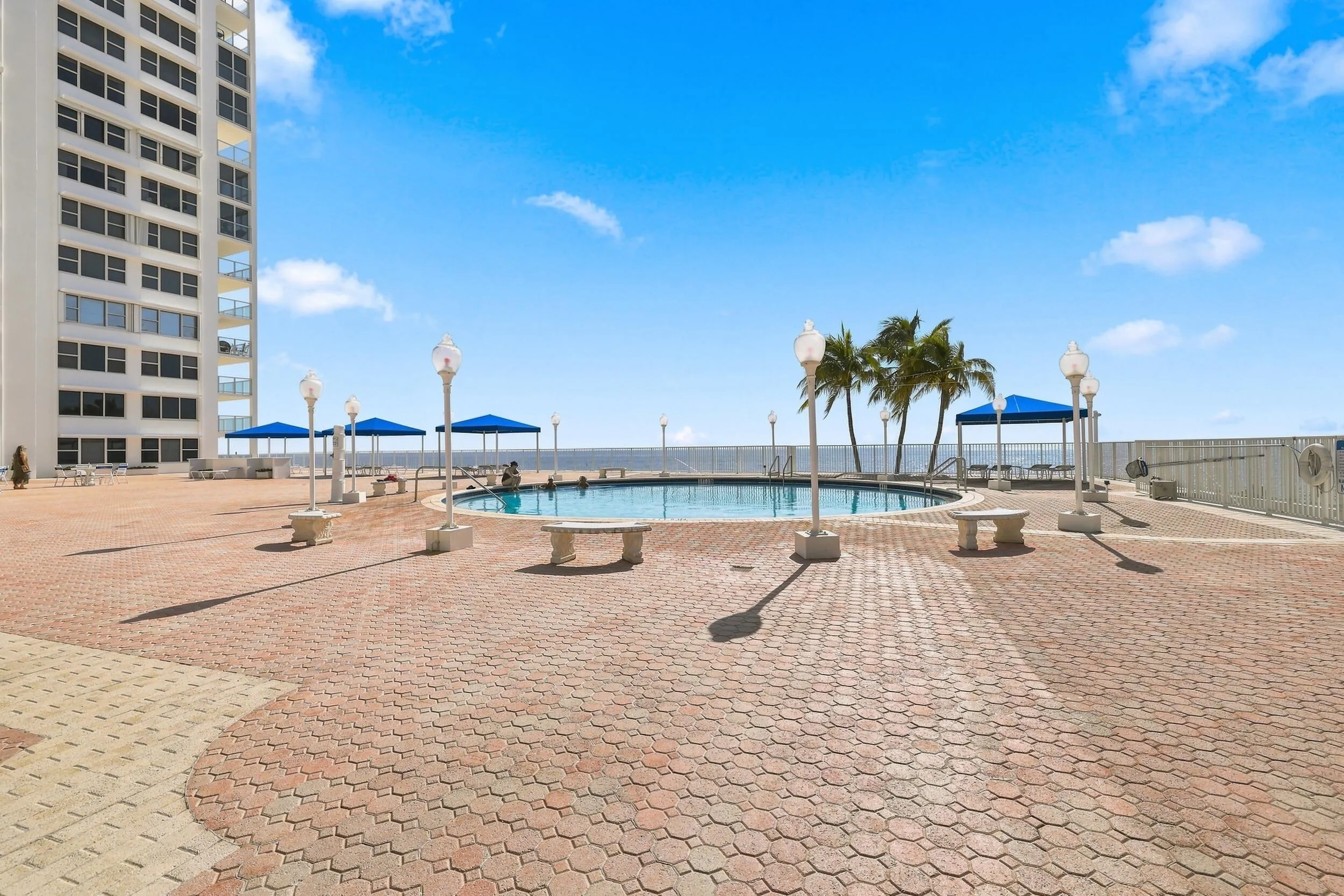 Pool patio area