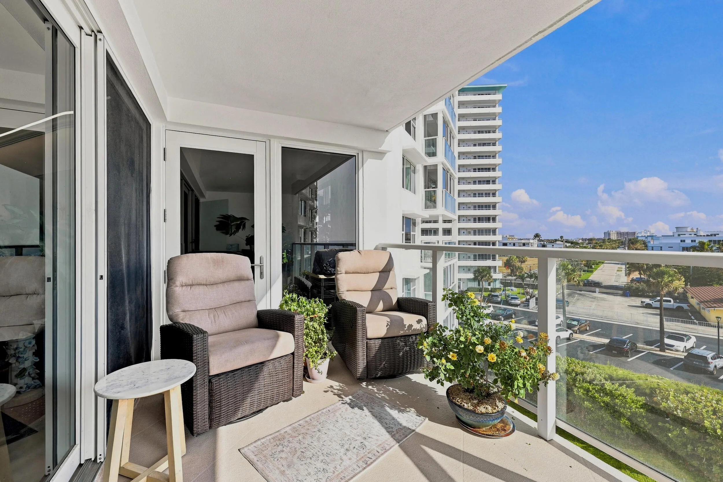 Balcony west view