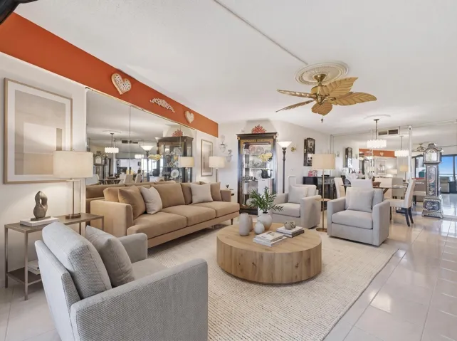 virtually staged to show potential