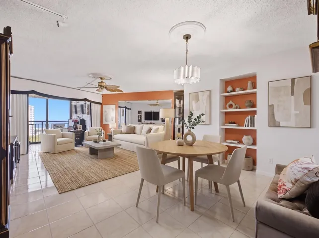 virtually staged to show potential
