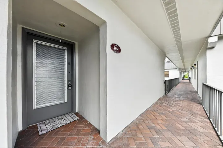 Entrance to unit.