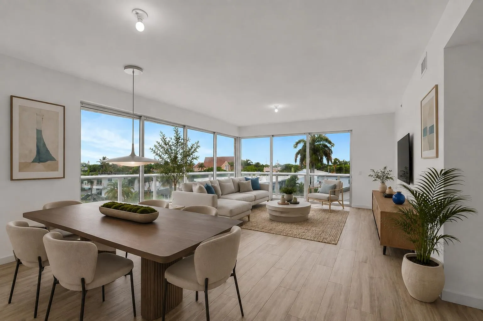 Virtual staging for perspective