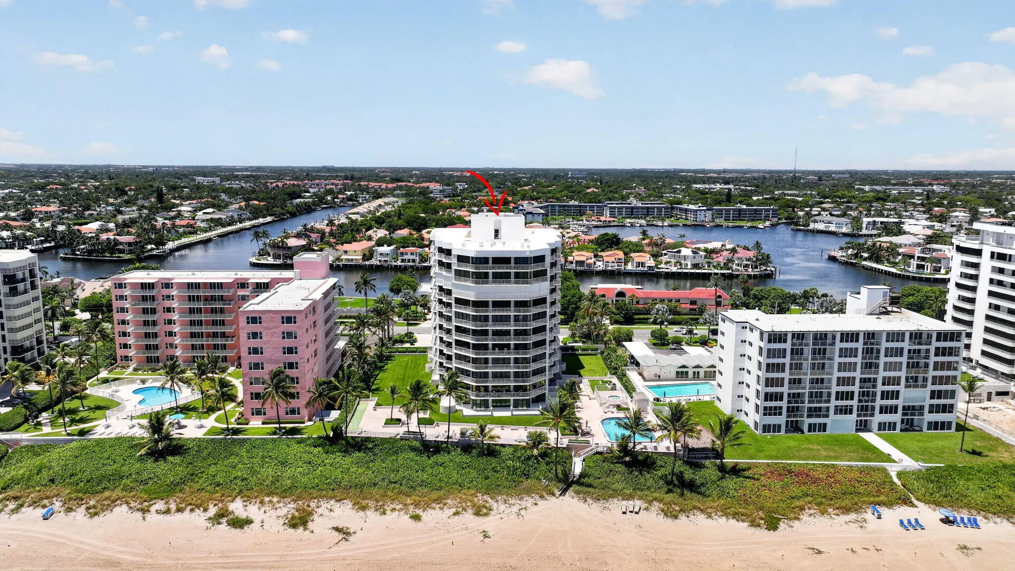 Great Building Beachfront Shot