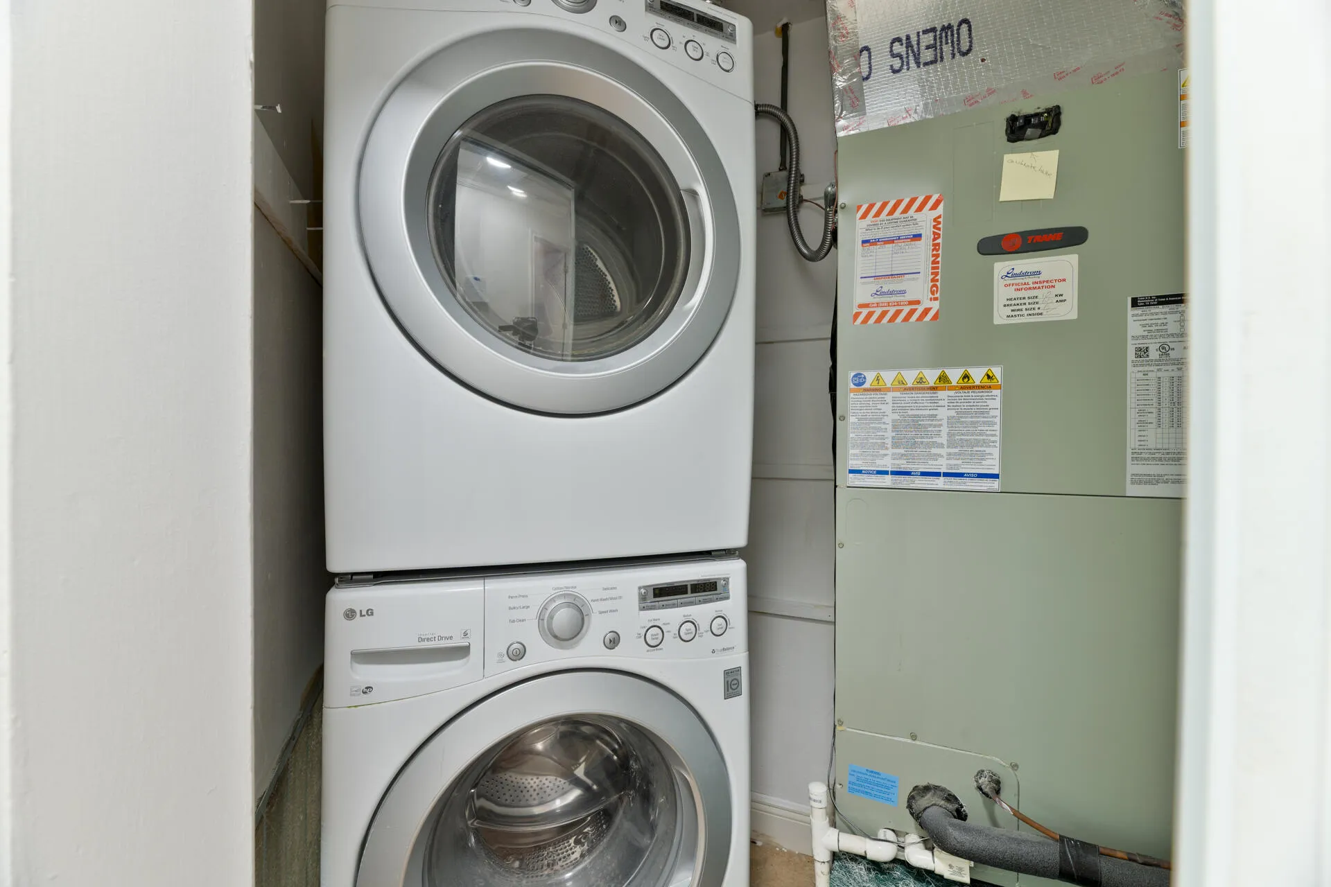 Laundry and A/C closet