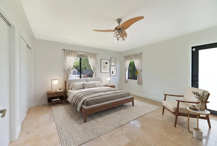Bedroom 2 staged