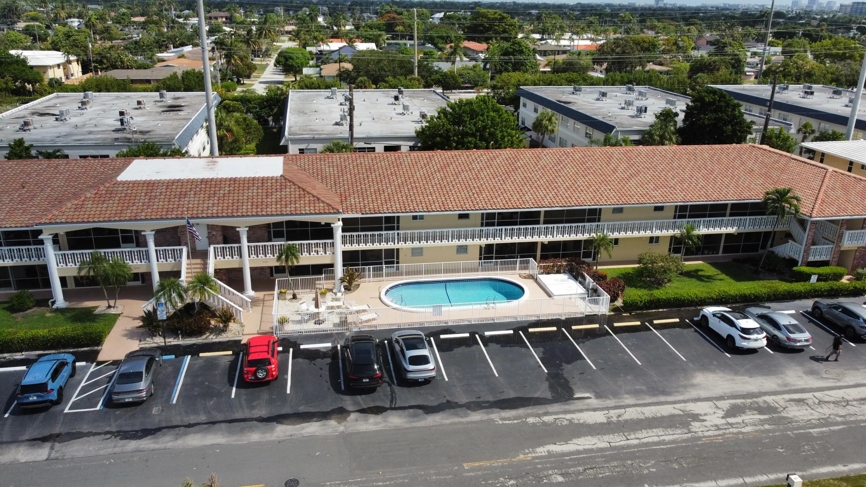 Aerial pool