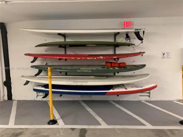 Paddle Board Storage in garage