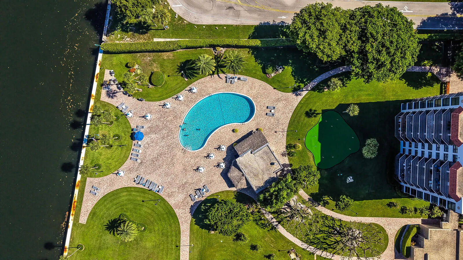 Aerial View Pool