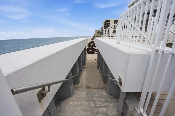 Private deeded walkway to the ocean from the sister building across the street.