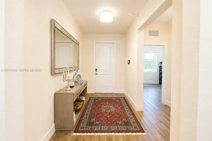 View of the foyer going out