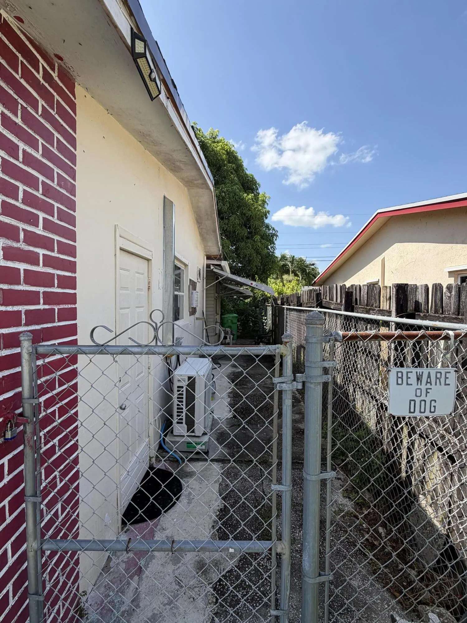 Backyard entrance