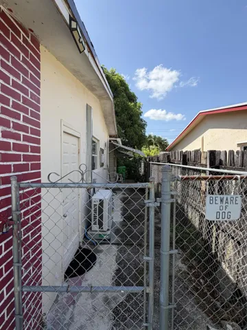 Backyard entrance