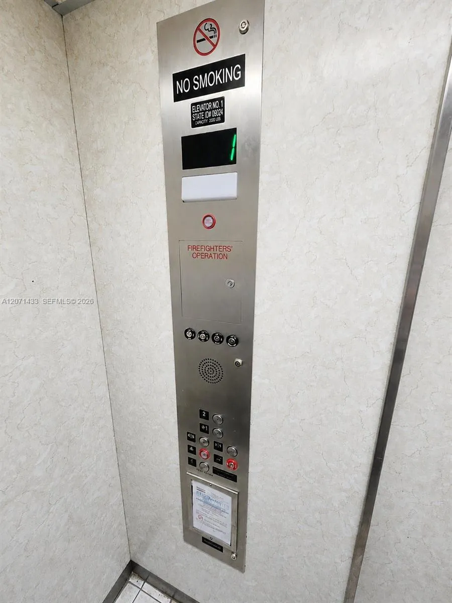 Elevator panel renovated