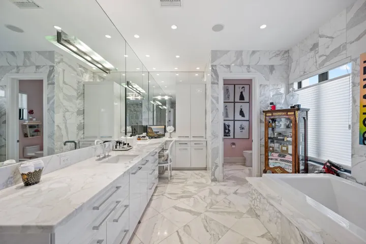 Her primary bath
