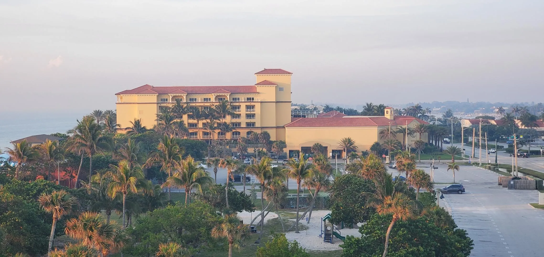 hotel top view