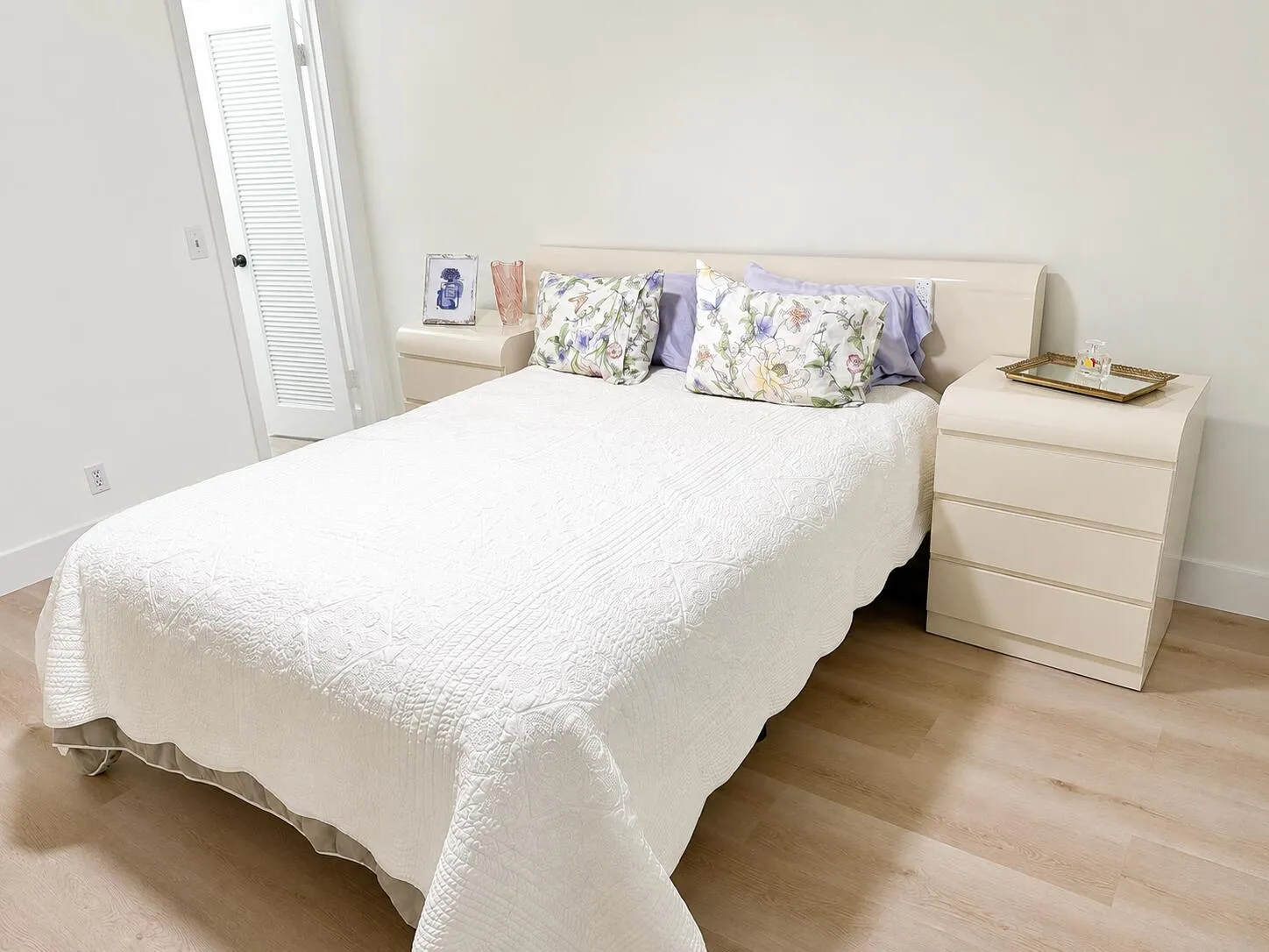 Bedroom bed view