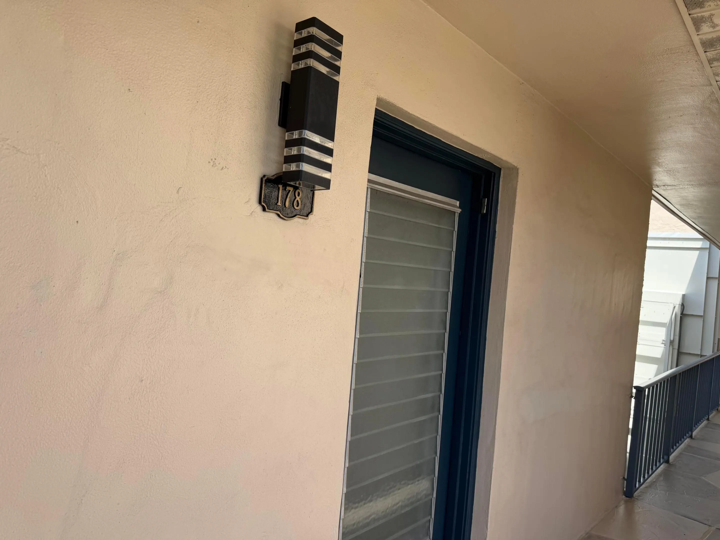 Front door.