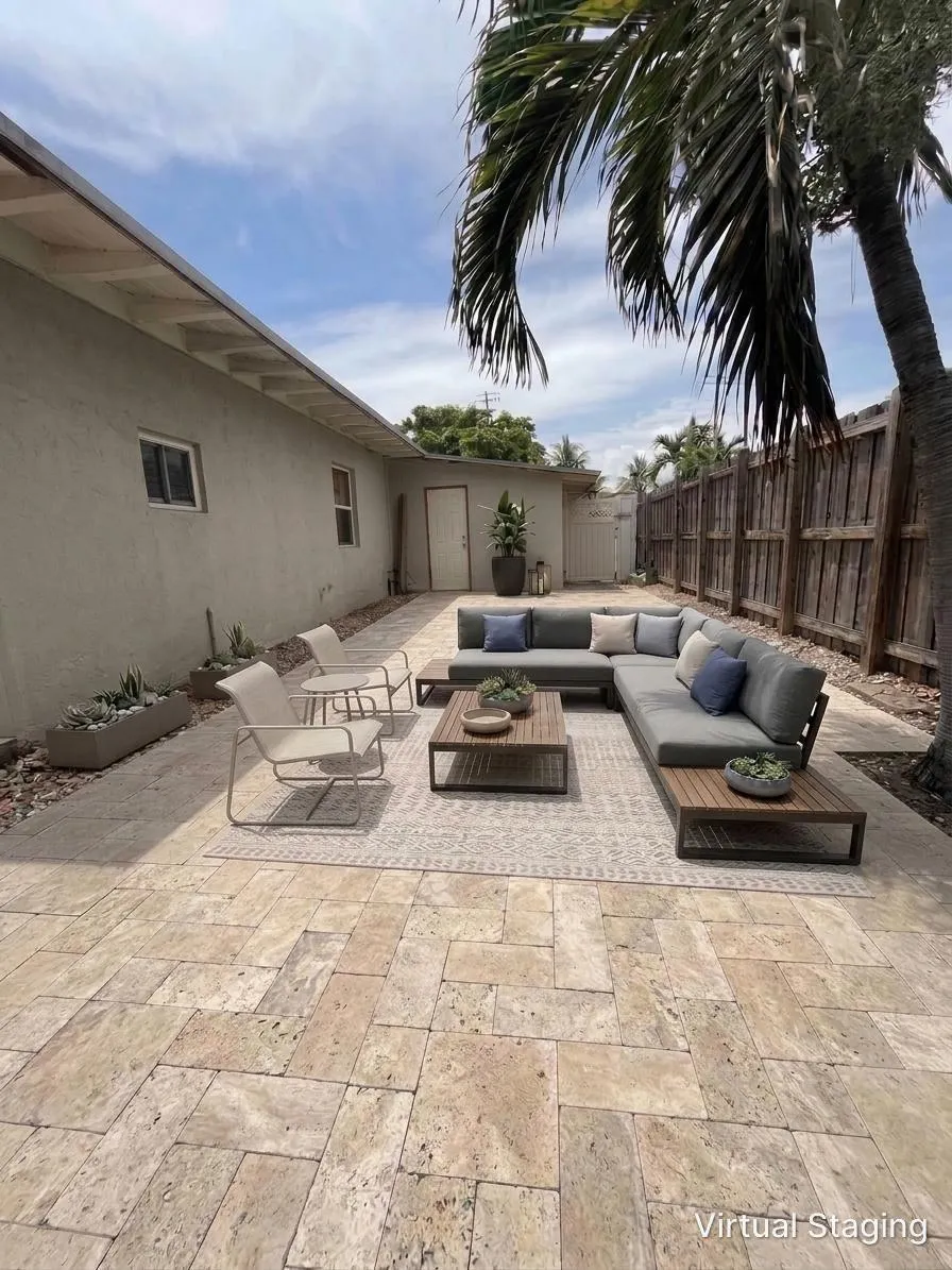 406 NE 18th Ave side yard virtually stag