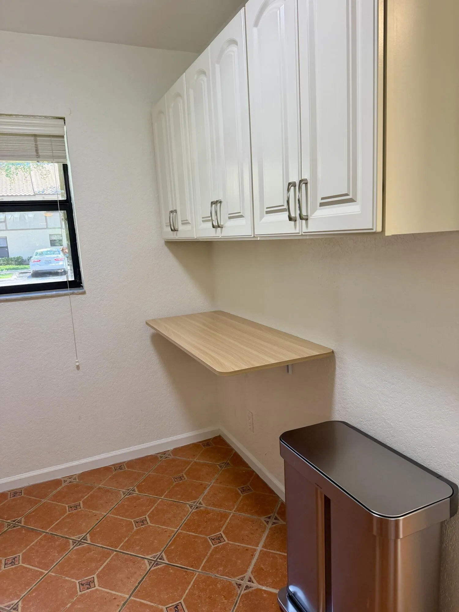 Folding table or work area with extra storage