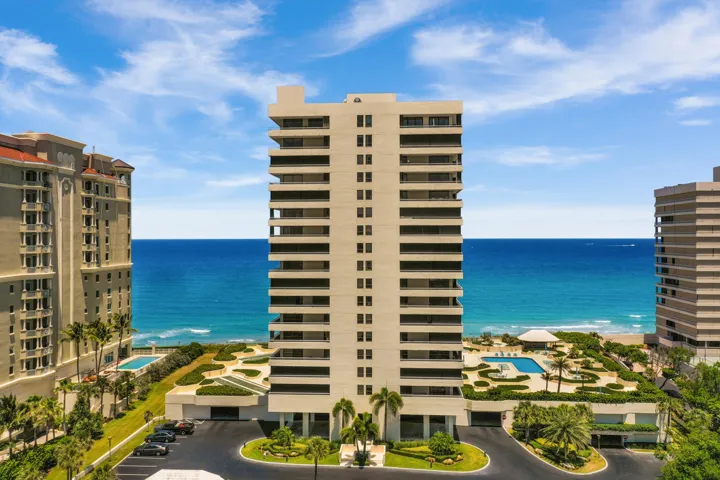 High-rise architecture with multiple balconies