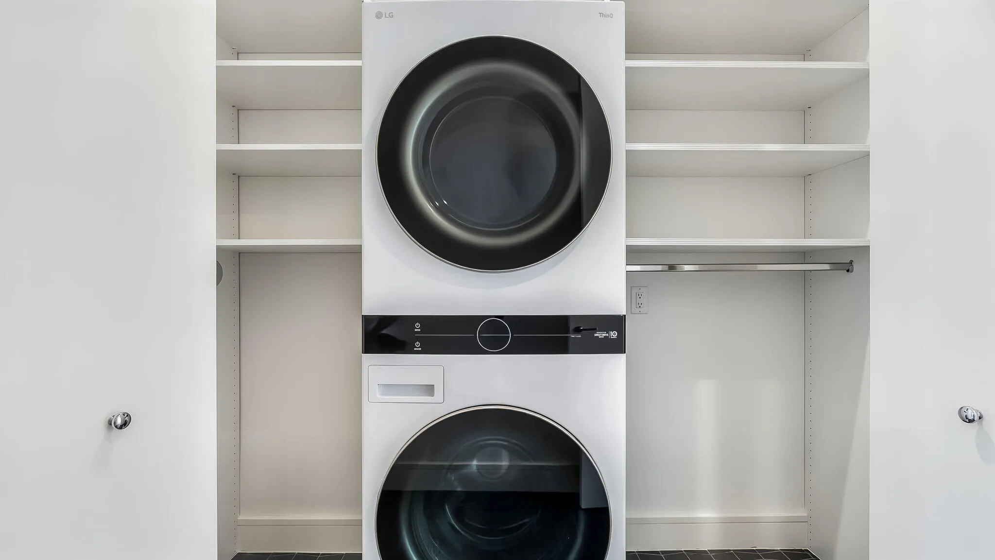 Upper Level Laundry and Storage Area
