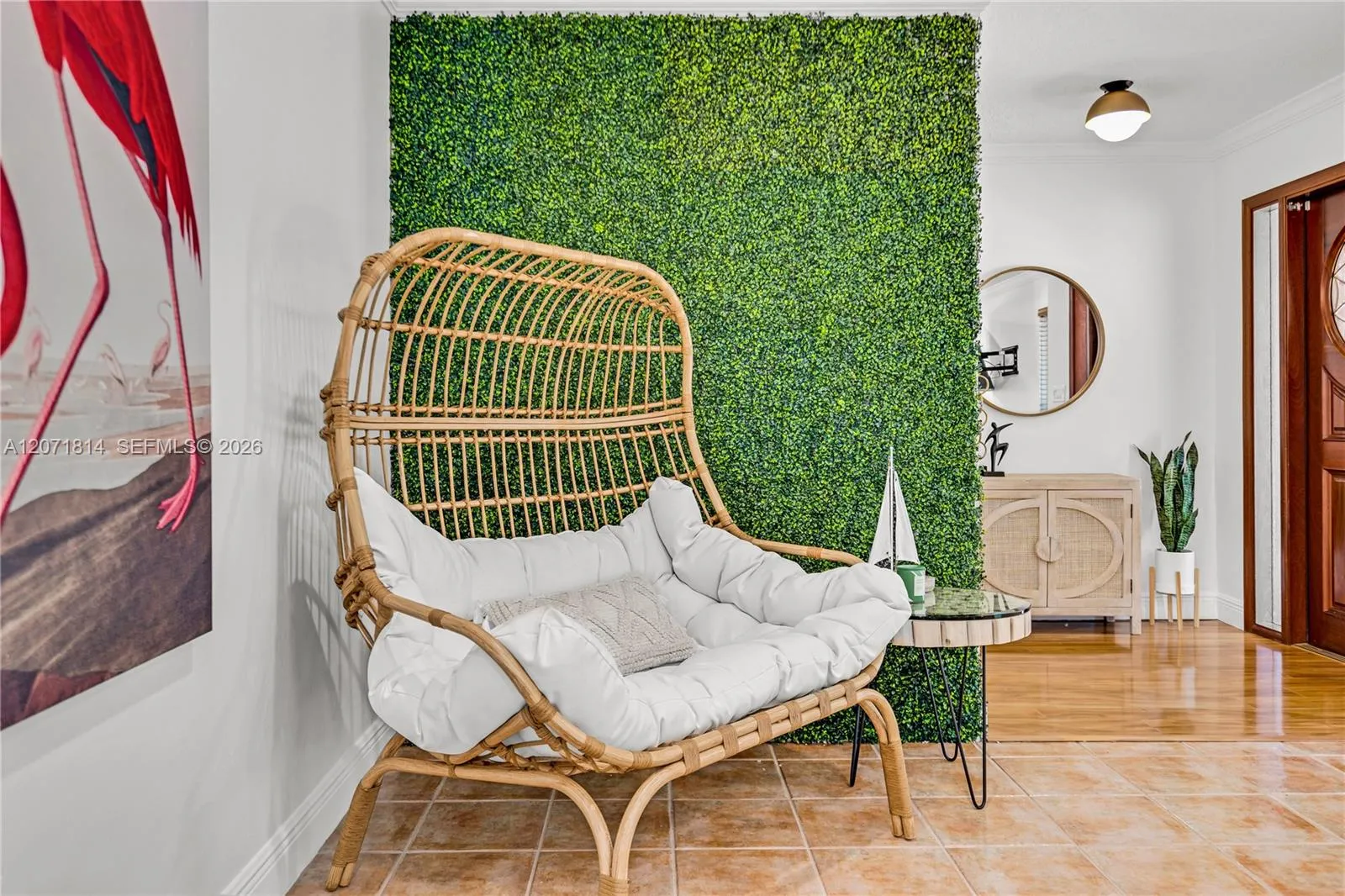 Charming sitting area, perfect for morning coffee
